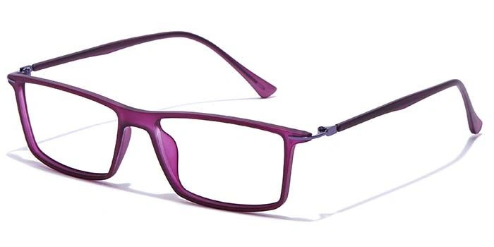 GRAVIATE by Coolwinks E17A7417 Matte Purple Full Frame Rectangle Eyeglasses for Women-PURPLE-1