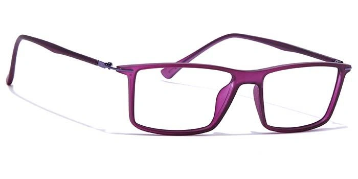 GRAVIATE by Coolwinks E17A7417 Matte Purple Full Frame Rectangle Eyeglasses for Women-PURPLE-2