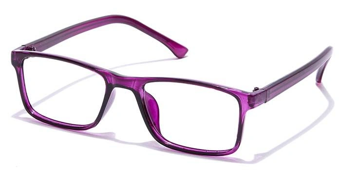 GRAVIATE by Coolwinks E17A7422 Glossy Purple Full Frame Rectangle Eyeglasses for Women-PURPLE-1