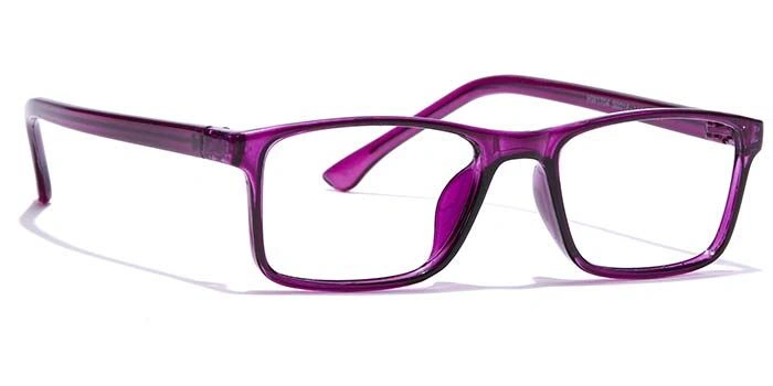 GRAVIATE by Coolwinks E17A7422 Glossy Purple Full Frame Rectangle Eyeglasses for Women-PURPLE-2