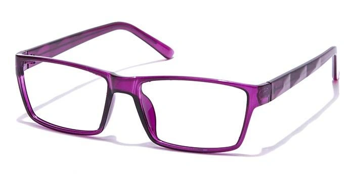 GRAVIATE by Coolwinks E17A7428 Glossy Purple Full Frame Rectangle Eyeglasses for Women-PURPLE-1