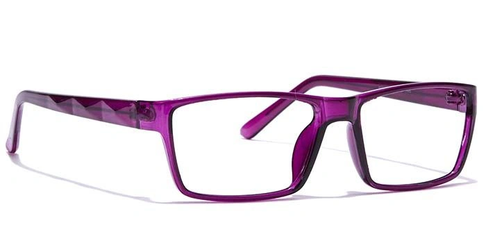 GRAVIATE by Coolwinks E17A7428 Glossy Purple Full Frame Rectangle Eyeglasses for Women-PURPLE-2