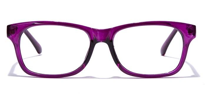 GRAVIATE by Coolwinks E17A7437 Glossy Purple Full Frame Rectangle Eyeglasses for Women-