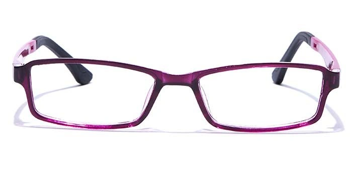 GRAVIATE by Coolwinks E17A7629 Glossy Purple Full Frame Rectangle Eyeglasses for Women-