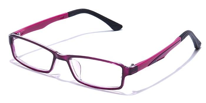 GRAVIATE by Coolwinks E17A7629 Glossy Purple Full Frame Rectangle Eyeglasses for Women-PURPLE-1