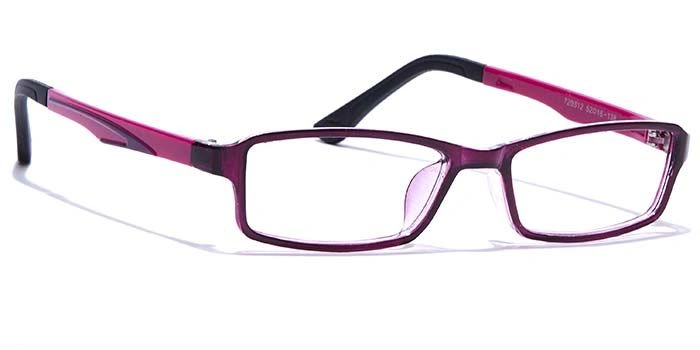 GRAVIATE by Coolwinks E17A7629 Glossy Purple Full Frame Rectangle Eyeglasses for Women-PURPLE-2