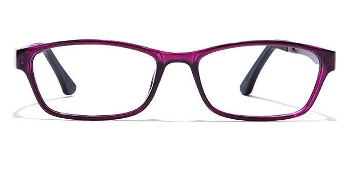 GRAVIATE by Coolwinks E17A7641 Glossy Purple Full Frame Rectangle Eyeglasses for Women-