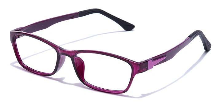 GRAVIATE by Coolwinks E17A7641 Glossy Purple Full Frame Rectangle Eyeglasses for Women-PURPLE-1