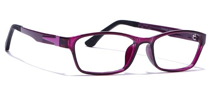 GRAVIATE by Coolwinks E17A7641 Glossy Purple Full Frame Rectangle Eyeglasses for Women-PURPLE-2