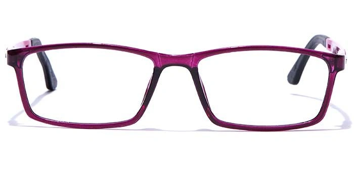 GRAVIATE by Coolwinks E17A7665 Glossy Purple Full Frame Rectangle Eyeglasses for Women-