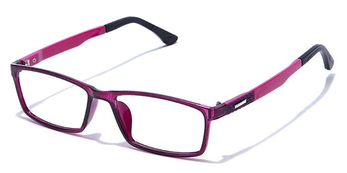 GRAVIATE by Coolwinks E17A7665 Glossy Purple Full Frame Rectangle Eyeglasses for Women-PURPLE-1