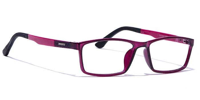 GRAVIATE by Coolwinks E17A7665 Glossy Purple Full Frame Rectangle Eyeglasses for Women-PURPLE-2