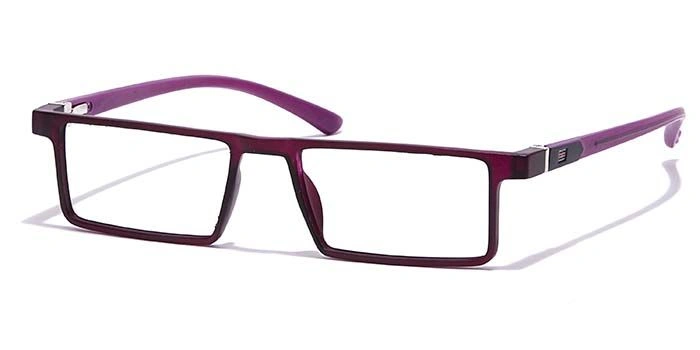 GRAVIATE by Coolwinks E17B7063 Matte Purple Full Frame Rectangle Eyeglasses for Women-PURPLE-1