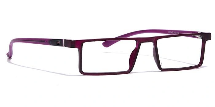 GRAVIATE by Coolwinks E17B7063 Matte Purple Full Frame Rectangle Eyeglasses for Women-PURPLE-2