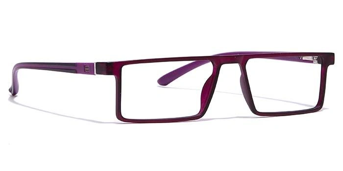 GRAVIATE by Coolwinks E17B7066 Matte Purple Full Frame Rectangle Eyeglasses for Women-PURPLE-2