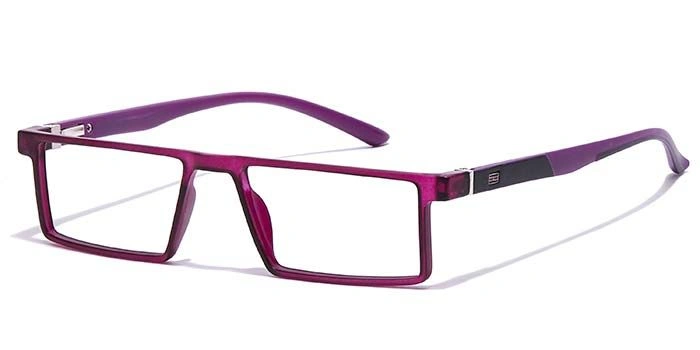 GRAVIATE by Coolwinks E17B7069 Matte Purple Full Frame Rectangle Eyeglasses for Women-PURPLE-1