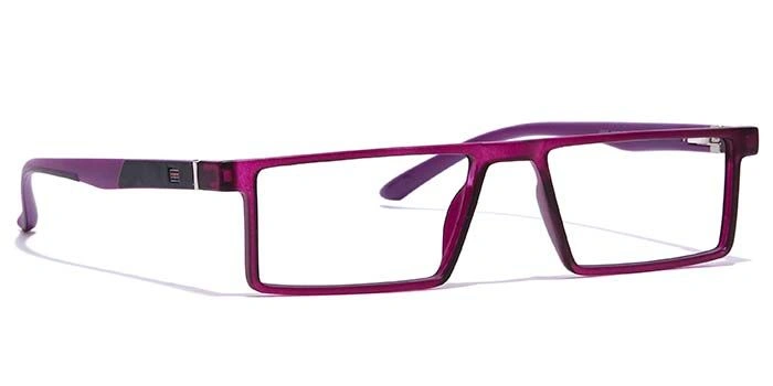 GRAVIATE by Coolwinks E17B7069 Matte Purple Full Frame Rectangle Eyeglasses for Women-PURPLE-2