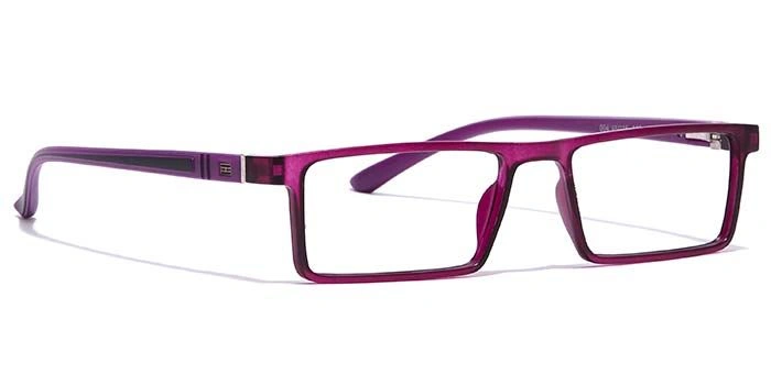 GRAVIATE by Coolwinks E17B7072 Matte Purple Full Frame Rectangle Eyeglasses for Women-PURPLE-2