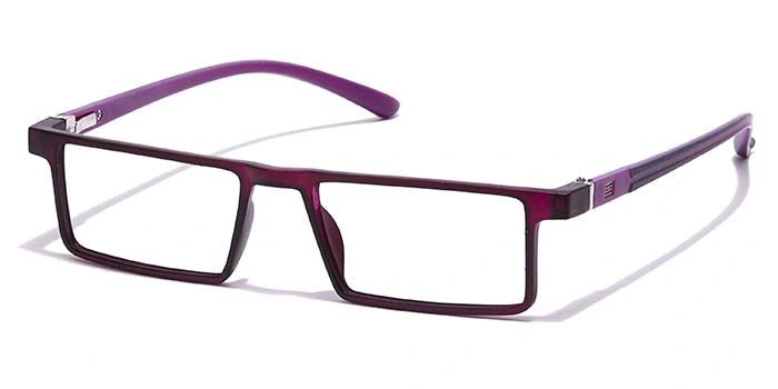 GRAVIATE by Coolwinks E17B7075 Matte Purple Full Frame Rectangle Eyeglasses for Women-PURPLE-1