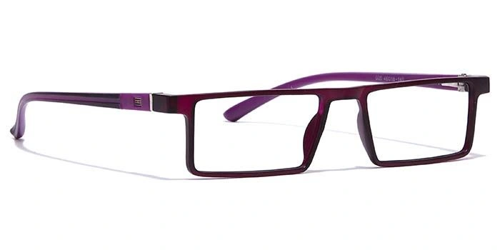 GRAVIATE by Coolwinks E17B7075 Matte Purple Full Frame Rectangle Eyeglasses for Women-PURPLE-2