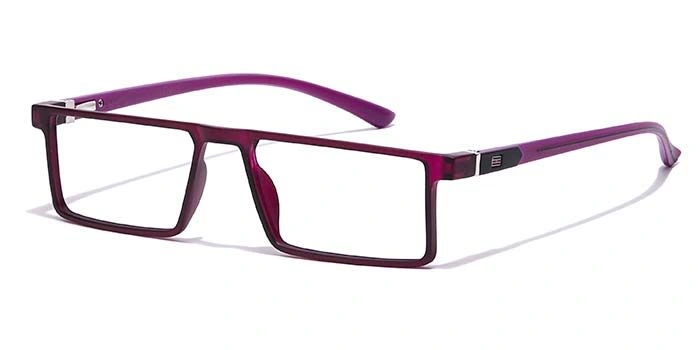 GRAVIATE by Coolwinks E17B7078 Matte Purple Full Frame Rectangle Eyeglasses for Women-PURPLE-1