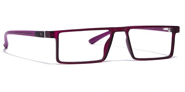 GRAVIATE by Coolwinks E17B7078 Matte Purple Full Frame Rectangle Eyeglasses for Women-PURPLE-2