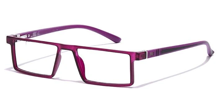 GRAVIATE by Coolwinks E17B7081 Matte Purple Full Frame Rectangle Eyeglasses for Women-PURPLE-1