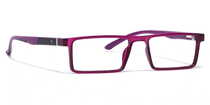 GRAVIATE by Coolwinks E17B7084 Matte Purple Full Frame Rectangle Eyeglasses for Women-PURPLE-2