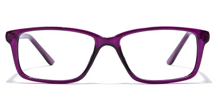 GRAVIATE by Coolwinks E17B7420 Glossy Purple Full Frame Rectangle Eyeglasses for Women-