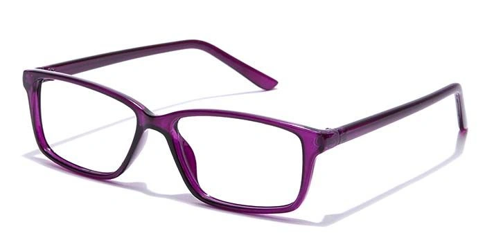 GRAVIATE by Coolwinks E17B7420 Glossy Purple Full Frame Rectangle Eyeglasses for Women-PURPLE-1