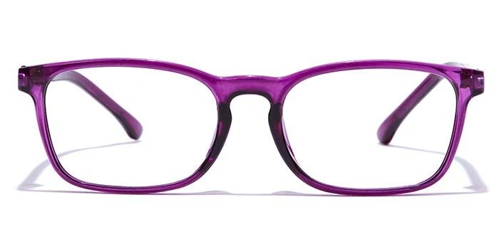 GRAVIATE by Coolwinks E17B7426 Glossy Purple Full Frame Rectangle Eyeglasses for Women-