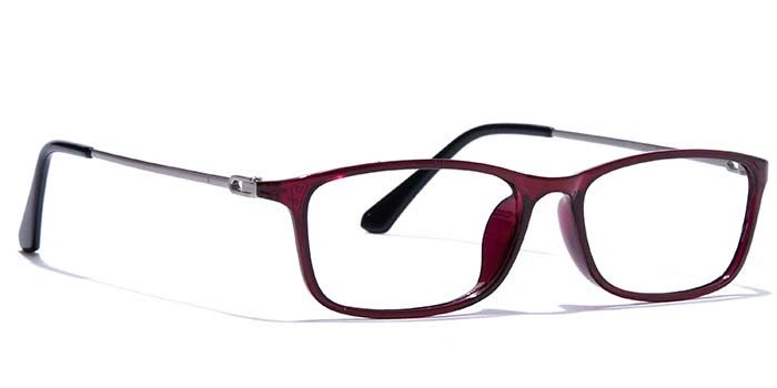 GRAVIATE by Coolwinks E17B7586 Glossy Purple Full Frame Rectangle Eyeglasses for Women-PURPLE-2