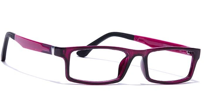 GRAVIATE by Coolwinks E17B7633 Glossy Purple Full Frame Rectangle Eyeglasses for Women-PURPLE-2