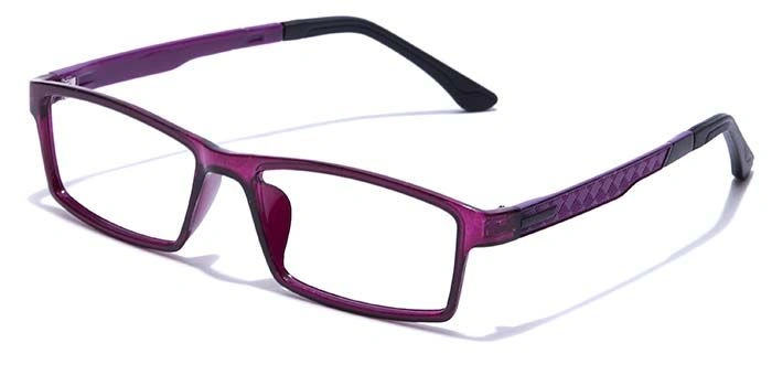 GRAVIATE by Coolwinks E17B7645 Glossy Purple Full Frame Rectangle Eyeglasses for Women-PURPLE-1