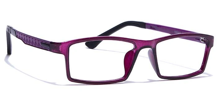 GRAVIATE by Coolwinks E17B7645 Glossy Purple Full Frame Rectangle Eyeglasses for Women-PURPLE-2