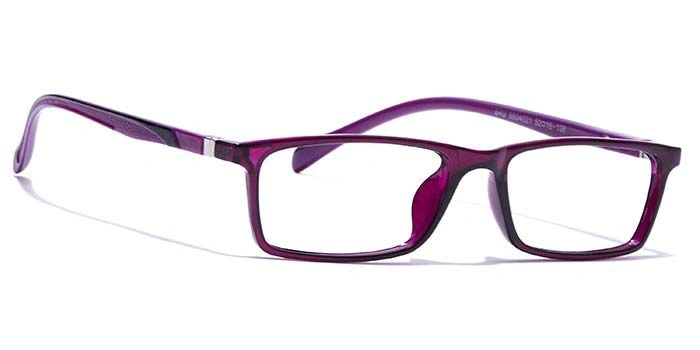 GRAVIATE by Coolwinks E17B7671 Glossy Purple Full Frame Rectangle Eyeglasses for Women-PURPLE-2