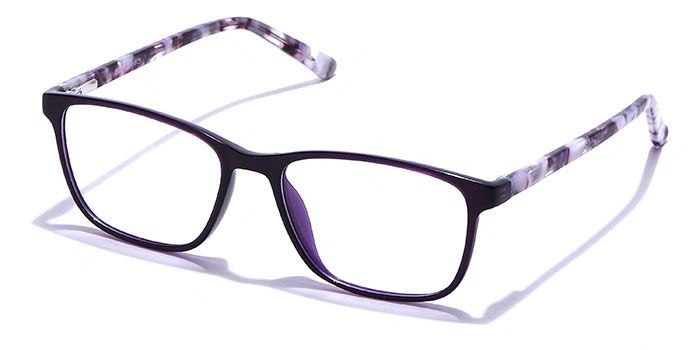 GRAVIATE by Coolwinks E17C5599 Glossy Purple Full Frame Rectangle Eyeglasses for Women-PURPLE-1