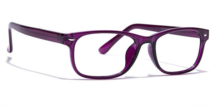 GRAVIATE by Coolwinks E17C7424 Glossy Purple Full Frame Rectangle Eyeglasses for Women-PURPLE-2