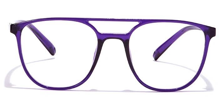 GRAVIATE by Coolwinks E17A6955 Glossy Purple Full Frame Retro Square Eyeglasses for Women-