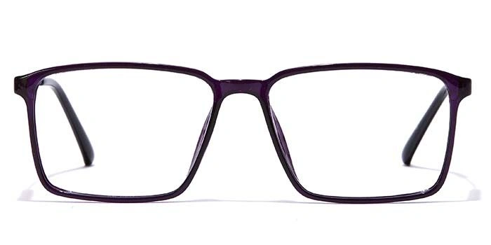 GRAVIATE by Coolwinks E17A7086 Glossy Purple Full Frame Retro Square Eyeglasses for Women-