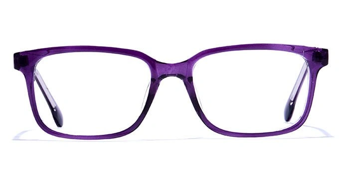 GRAVIATE by Coolwinks E17B6471 Glossy Purple Full Frame Retro Square Eyeglasses for Women-