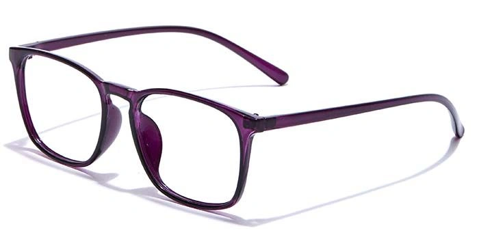 GRAVIATE by Coolwinks E17B7303 Glossy Purple Full Frame Retro Square Eyeglasses for Women-PURPLE-1