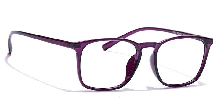 GRAVIATE by Coolwinks E17B7303 Glossy Purple Full Frame Retro Square Eyeglasses for Women-PURPLE-2