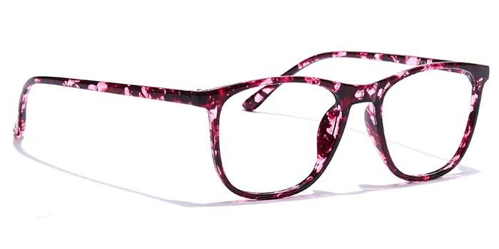 GRAVIATE by Coolwinks E17B7354 Glossy Purple Full Frame Retro Square Eyeglasses for Women-PURPLE-2