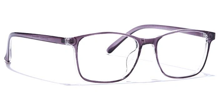 GRAVIATE by Coolwinks E17B7599 Glossy Purple Full Frame Retro Square Eyeglasses for Women-PURPLE-2