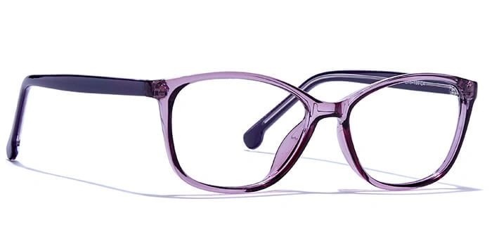 GRAVIATE by Coolwinks E17C6466 Glossy Purple Full Frame Retro Square Eyeglasses for Women-PURPLE-2