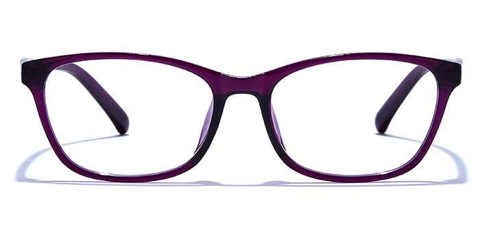 GRAVIATE by Coolwinks E17C6581 Glossy Purple Full Frame Retro Square Eyeglasses for Women-