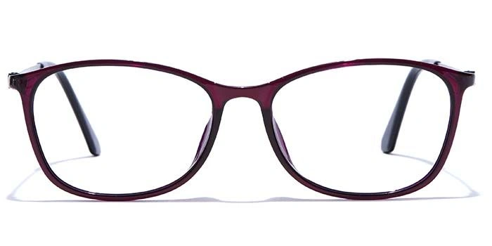 GRAVIATE by Coolwinks E17C7484 Glossy Purple Full Frame Retro Square Computer Eyeglasses for Women-