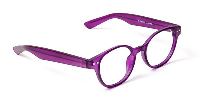 GRAVIATE by Coolwinks E17B5700 Matte Purple Full Frame Round Eyeglasses for Kids-PURPLE-2