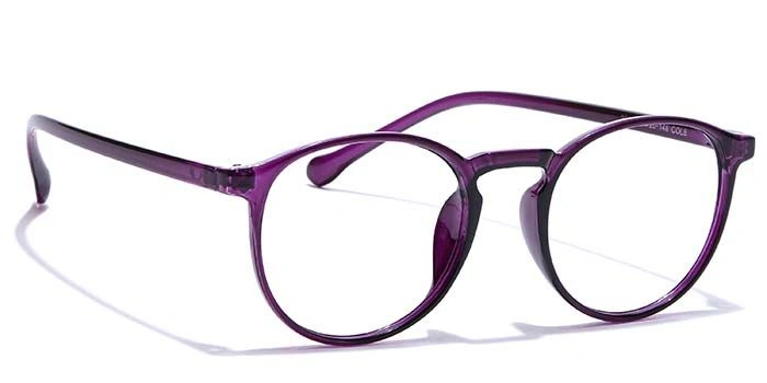 GRAVIATE by Coolwinks E17A7291 Glossy Purple Full Frame Round Eyeglasses for Women-PURPLE-2